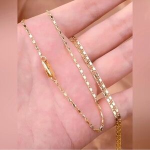 14K Gold Italian 2MM Flat Chain - 22"